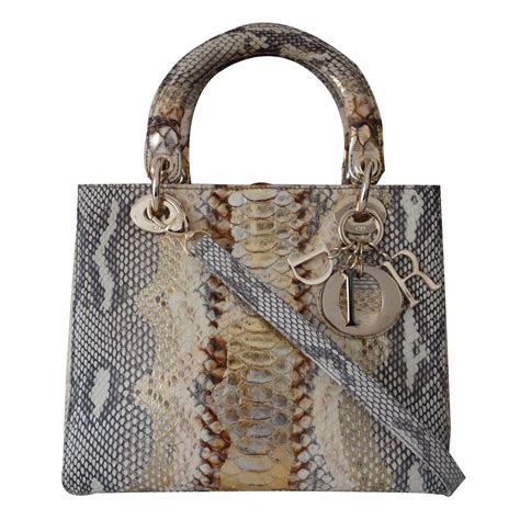 python skin dior bag|Christian Dior Python Bag .